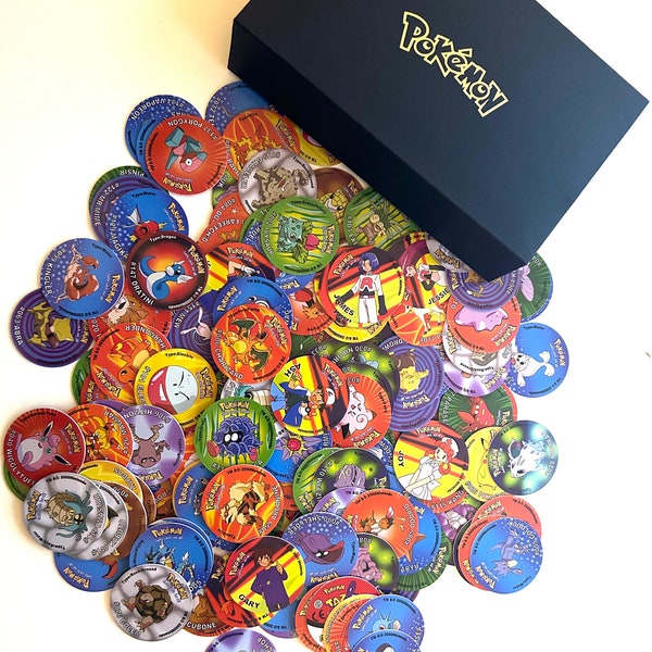 Brand New Pokemon Tazos / Generation 1 or Generation 2 / All Completed Sets or Random Pieces / Best Gift For Pokemon Fans / Birthday Gift