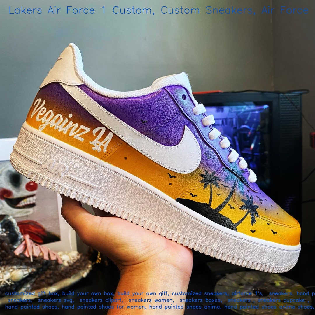custom lakers air force 1
