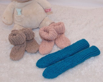 Los calcetines de bebé crecen contigo - diferentes colores
