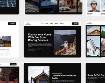 Premium Wix Studio Template for Roofers | Home Improvement | Roofing Website Template, Contractor Website Template | Roofing Company Website