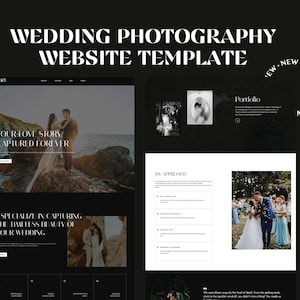 Elegant Wix Studio Website Template for Wedding Photographers | Website Template for Wedding Videographers | Wedding Photography Portfolio