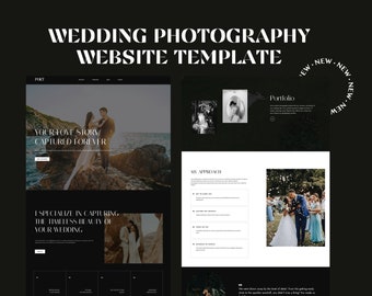 Elegant Wix Studio Website Template for Wedding Photographers | Website Template for Wedding Videographers | Wedding Photography Portfolio