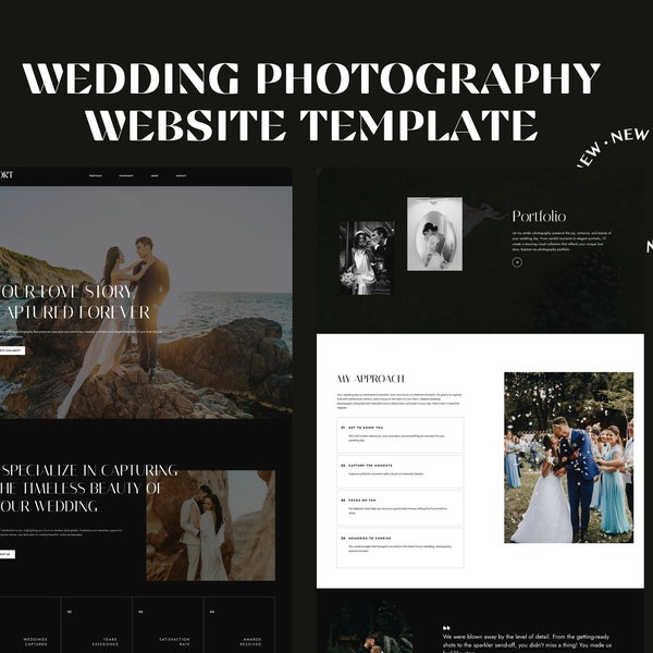 Wix Studio Wedding Photographer Website Template | Wix Studio Photography Portfolio|Wedding Photography Website Template|Photography Website