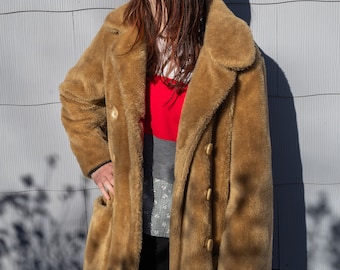 Vintage Teddy Bear Peacoat by White Stag