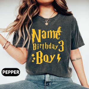 Personalized Wizard Birthday Shirts, Custom Wizard Birthday Squad Shirts, Magic Birthday Shirt, Birthday Girl and Boy Shirts