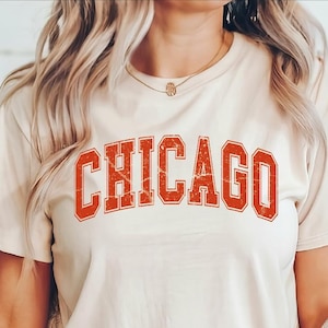 Comfort Colors Vintage Chicago Football Shirt, Bears Shirt, Retro Chicago Football Shirt, Chicago Shirt, Chicago Fan Gift, Football Game Day