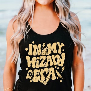 In My Wizard Era Tank Top, Vintage Style Wizarding World Tank Top,  Magical School Tank Tops, Universal Studios Tank Tops, Nerd Gift