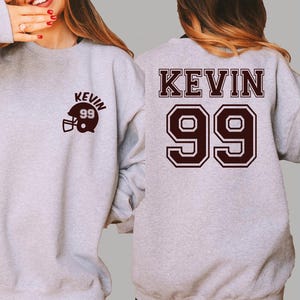 Customized Football Sweatshirt ,Custom Name Number Football Sweater, Game Day Hoodie, Touch Down Kinda Day Football Sweatshirt, Football Tee