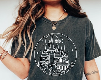 Comfort Colors Wizard School Shirt, Magical Castle T-Shirt, Universal Vacation Tee, Nerd Gift, Universal Studios Shirt For Family