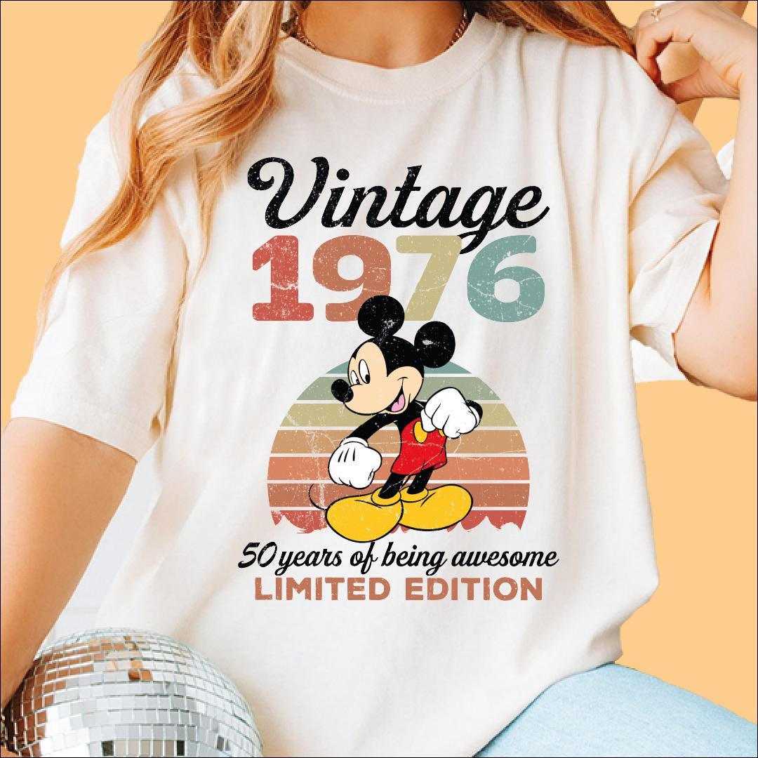 Vintage 1976 Limited Edition Mickey T-shirt, Disney 50th Birthday