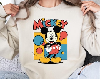Mickey Mouse Sweatshirt, Mickey and Friends Sweater, Cute Mickey Hoodie, Disney Family Vacation, Magic Kingdom, Disneyland Trip Gift