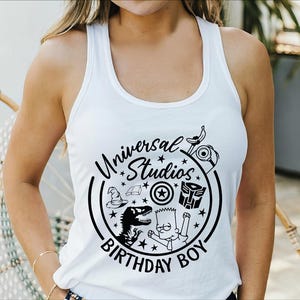 Birthday Wizard School Tank Top, Magical Castle Tank Top, Universal Vacation Tank Tops, Universal Studios Tank Tops For Family, Nerd Gift