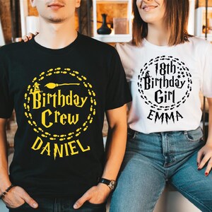 Wizard Birthday Family Shirt, Personalized Wizard Family Birthday TShirt, Birthday Party Tee, Gift Shirt, Family Vacation Shirts