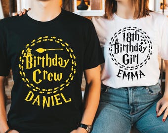 Wizard Birthday Family Shirt, Personalized Wizard Family Birthday TShirt, Birthday Party Tee, Gift Shirt, Family Vacation Shirts