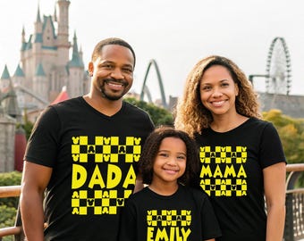 Disney Family Matching Shirt, Custom Name Disney Vacation Trip Shirt, Disney Vacation Tee, Kids Mickey T-shirt, Boys Disney Set Outfit
