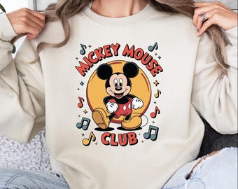 Mickey Mouse Club Sweatshirt, Mickey and Friends Sweater, Disney Family Vacation, Magic Kingdom, Disneyland Trip Gift