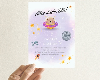 Tattoos for children - 30 personalized children's tattoos to stick on - children's birthday surprise