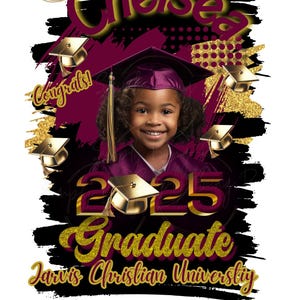 2025 Graduation T-Shirt Template: Editable Canva Design (Digital Download)
