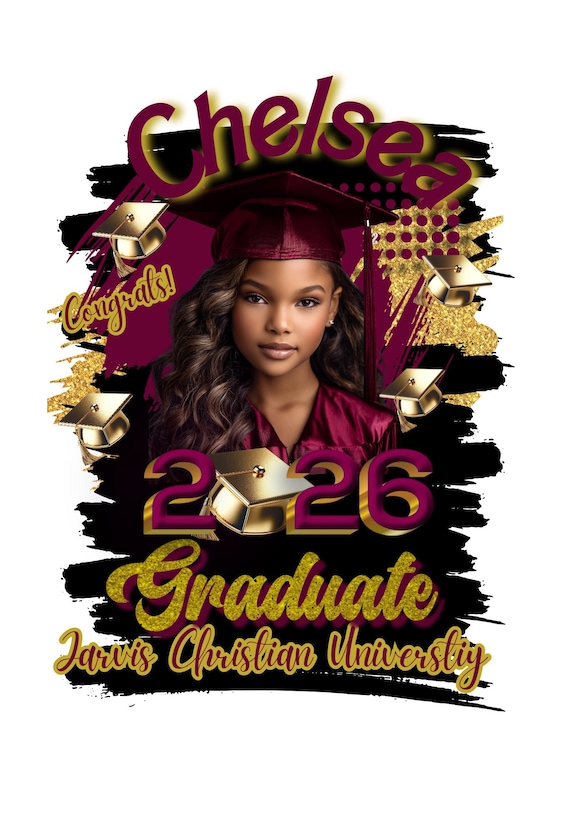 2026 Graduation T-Shirt Template: Editable Canva Design (Digital Download)
