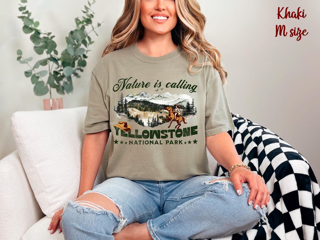 Yellowstone T-shirt Comfort Colors Retro Western Aesthetic Adventureful ...