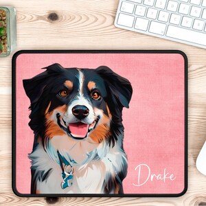 Pet Photo Custom Mouse Pad, Personalised Mousepad for Pet Owners Gifts, Custom Dog Mousepad, Fast Custom Gift for Pet Owners.
