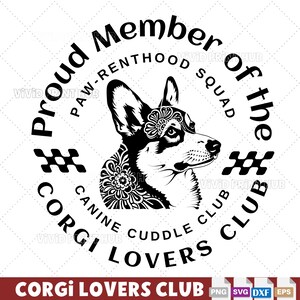 Pembroke Corgis SVG für Cricut und Lasergravur Corgis Schlüsselanhänger und Ornament Geschenke für Hundemamas und Groomers Niedliche Corgis Hunde Designs.