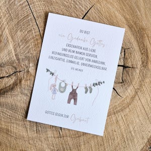Christliche Karte | Du bist ein Gedanke Gottes | Ute Weiner