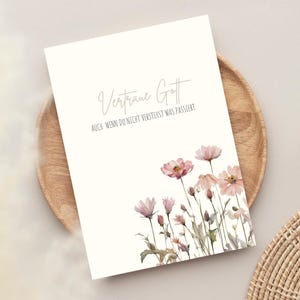 Christliche Karte | Vertraue Gott, auch wenn du nicht verstehst was passiert