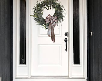 Large Silver Velvet Bow: Wired Edge Holiday Decor