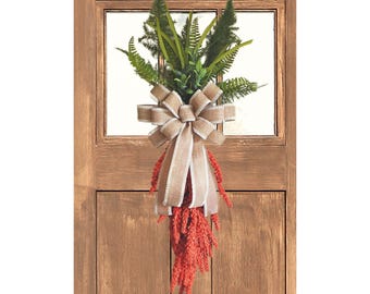 Easter Carrots Swag, Spring Wreath Alternative Front Door Decor