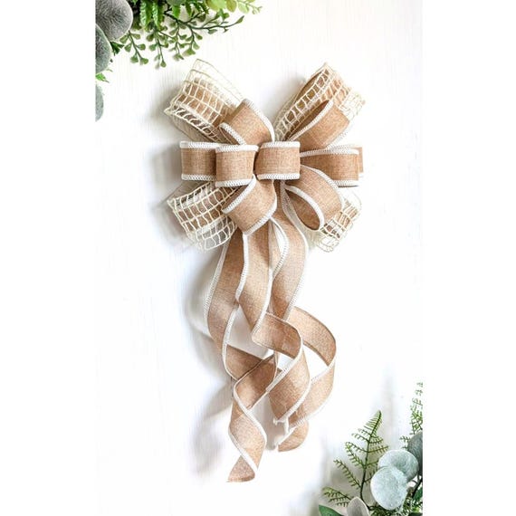 andmary Natalie ribbon set beige ⑧ 9x16-28in Neutrals Natural Tan/beige Cream/white Spring