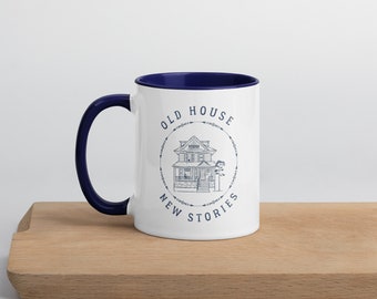 Taza de casa antigua, regalo para entusiastas de las casas antiguas, conservacionistas históricos, propietarios de viviendas, amantes de HGTV y aficionados al bricolaje, casa vintage/histórica