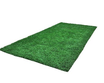 Artificial Grass Mat 3x6 ft | Recycled Athletic Field Turf | Doormat Patio Rug Pet Mat RV Entryway Indoor Outdoor Use