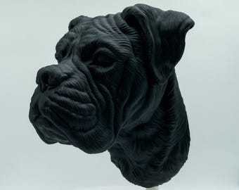 Cabeza de boxeador impresa en 3D