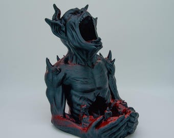 Impresión 3D del monstruo demonio de la torre de dados