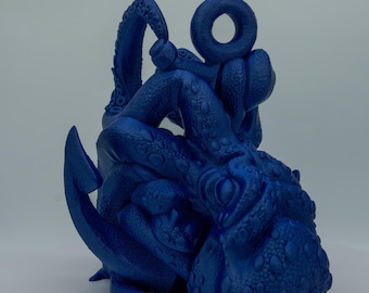 Impresión 3D de pulpo para portabotellas de vino