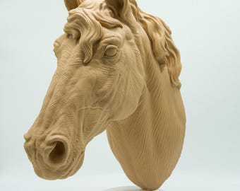 Cabeza de caballo impresa en 3D