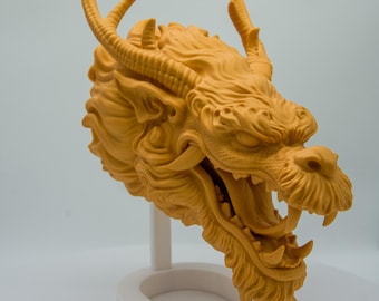 Cabeza de dragón impresa en 3D