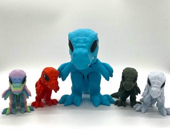 Dino móvil impreso en 3D - Juguete de dinosaurio flexible, figura decorativa hecha a mano, regalo para los fans de Dino