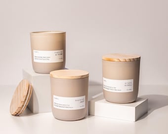 Sea Salt & Wood Candle | Coastal Driftwood, Coconut Wax, Wood Wick