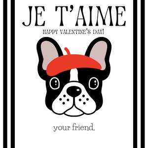 French Bulldog Valentine | Frenchie Card | Valentine&#39;s Day