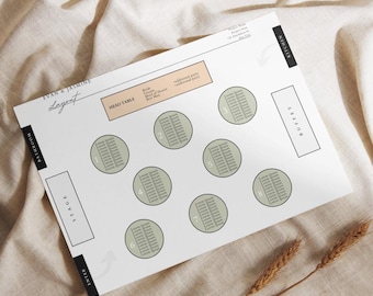 Interactive Tables Seating Chart Template | Event & Wedding Planning | Canva | Wedding Seating Diagram | Printable Event Seating Chart