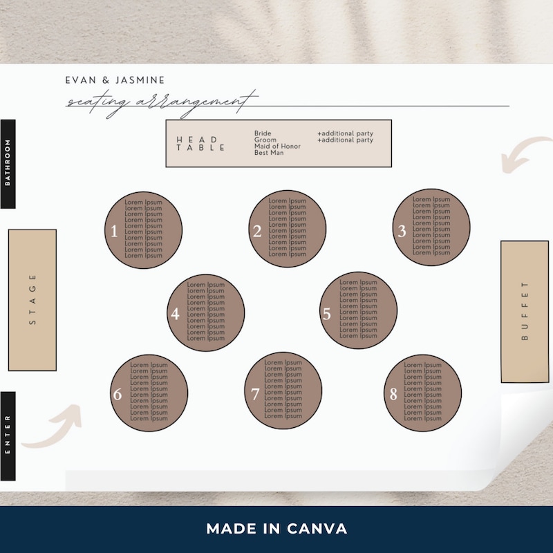 Venue Layout Template - Etsy