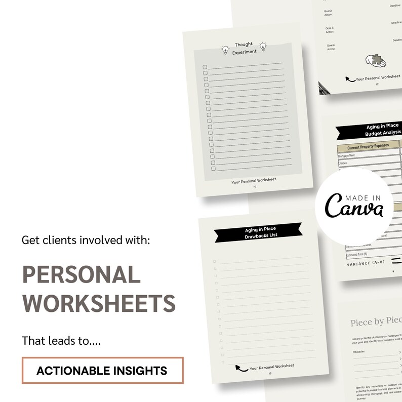 Aging in Place Guidebook Canva Template | Lead Magnet | Comprehensive ...