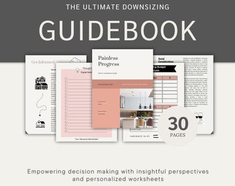 Realtor Downsizing Guide | Client Workbook, Senior Move Resource (Printable PDF)