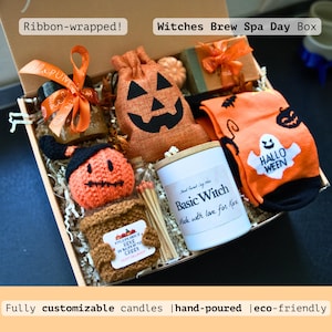 Witchy Gift Set For Her, Halloween Care Package, Halloween Gift Box for Her, Boo box for Girlfriend,Fall Boo Basket ,Spooky Gift Basket