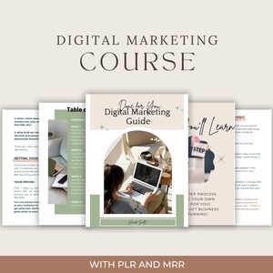 Make Money Online Course, Done For You Digital Marketing Guide with Master Resell Rights, Private Label Rights, PLR, MRR,