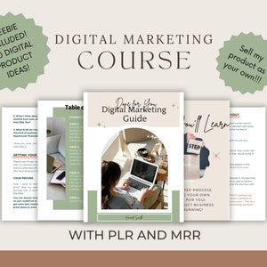 Make Money Online Course, Done For You Digital Marketing Guide with Master Resell Rights, Private Label Rights, PLR, MRR Money Manifestation