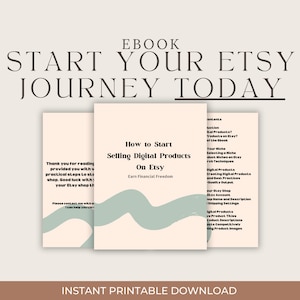 Digital Products, Start Selling on Etsy, Digital Product Ebook, Make Money Online