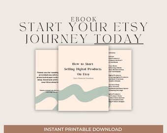 Digitale Produkte, Starten Sie den Verkauf auf Etsy, E-Book für digitale Produkte, verdienen Sie Geld online